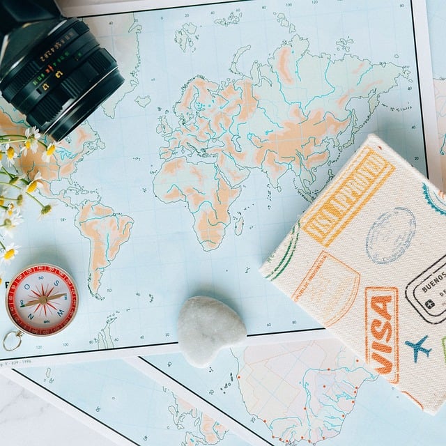 visa, immigration, map, travel